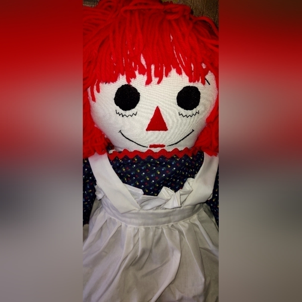 Vintage Raggedy Ann large doll I love you heart - Picture 2 of 5